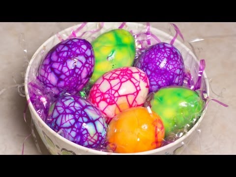 how to dye egg shells
