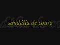 sandália de couro