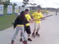 bruno e alexandre tirando um som com o stick