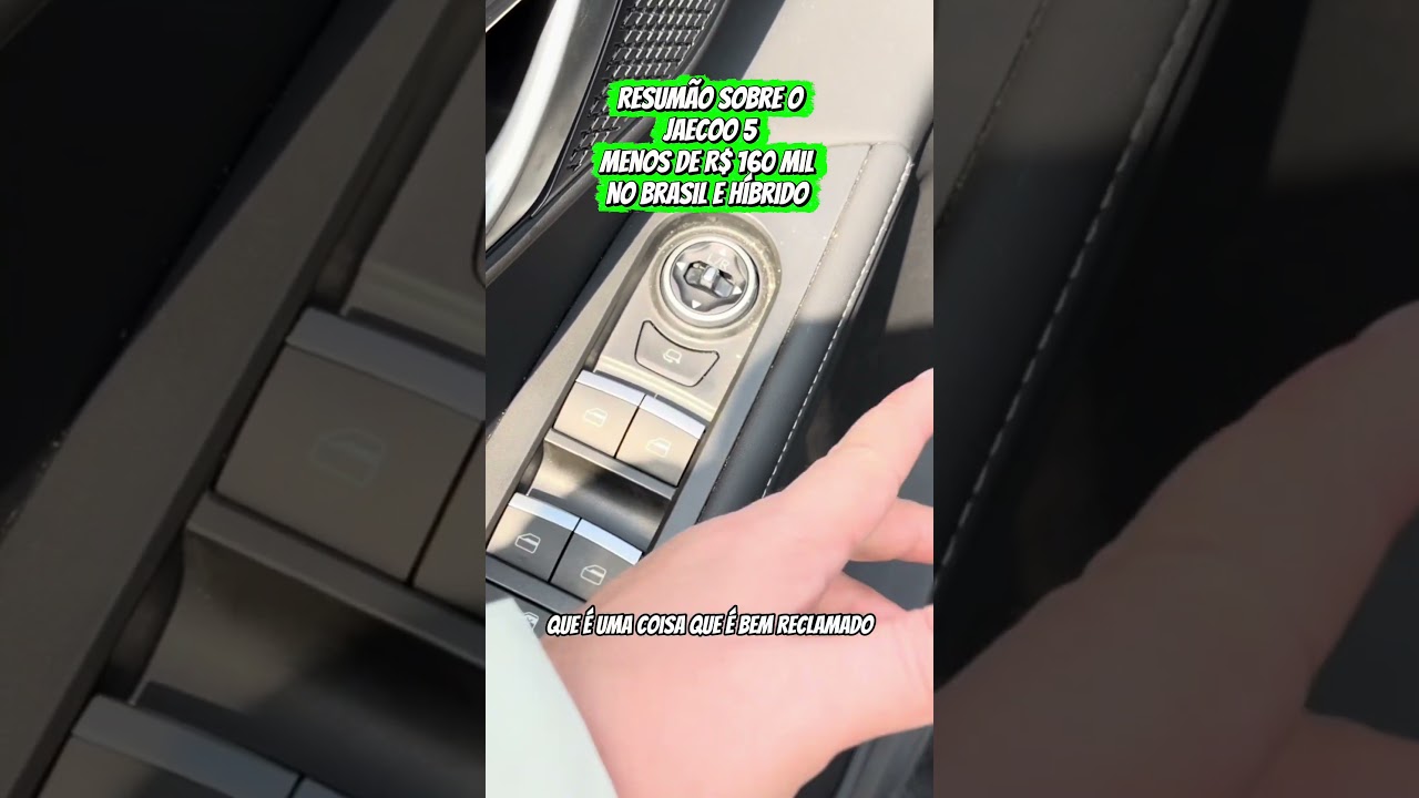 Jaecoo 5 no Brasil em Junho por menos de 156 mil reais! 👀🚗