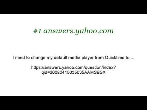 how to set quicktime as default player on a mac