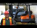 Forklift tips over, crushing operator