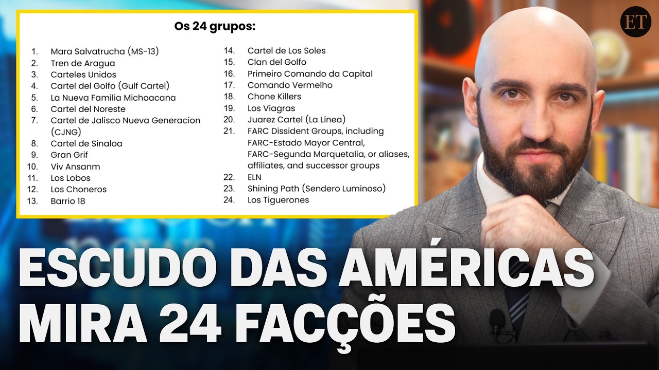 Coalizão "Escudo das Américas" une países da América Latina contra facções e prevê sanções