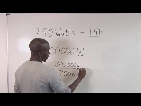 how to calculate horsepower