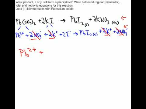 how to write net ionic equations