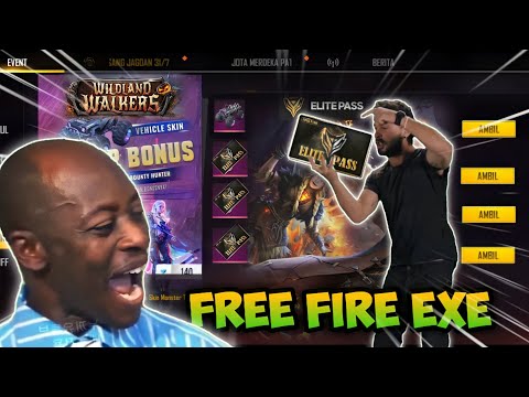 FREE FIRE EXE 120 😂 || Elite Pass .exe ( ff.exe )