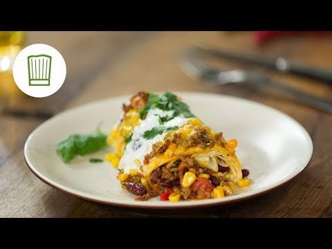 Burritos mexikanische Art mit Hackfleisch | Chefkoc ...