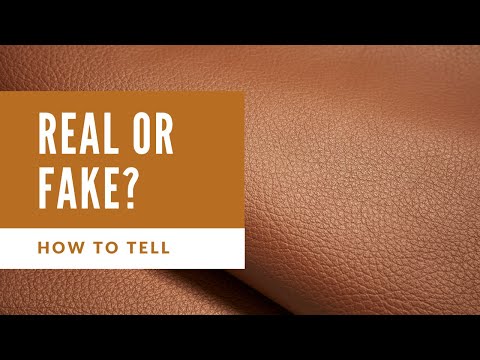how to know leather is real