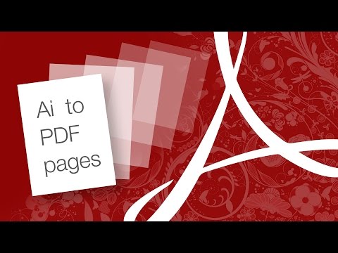how to turn illustrator file into pdf