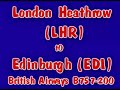 london heathrow to edinburgh full flight