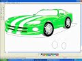 How to draw a car (ms paint Dodge Viper).