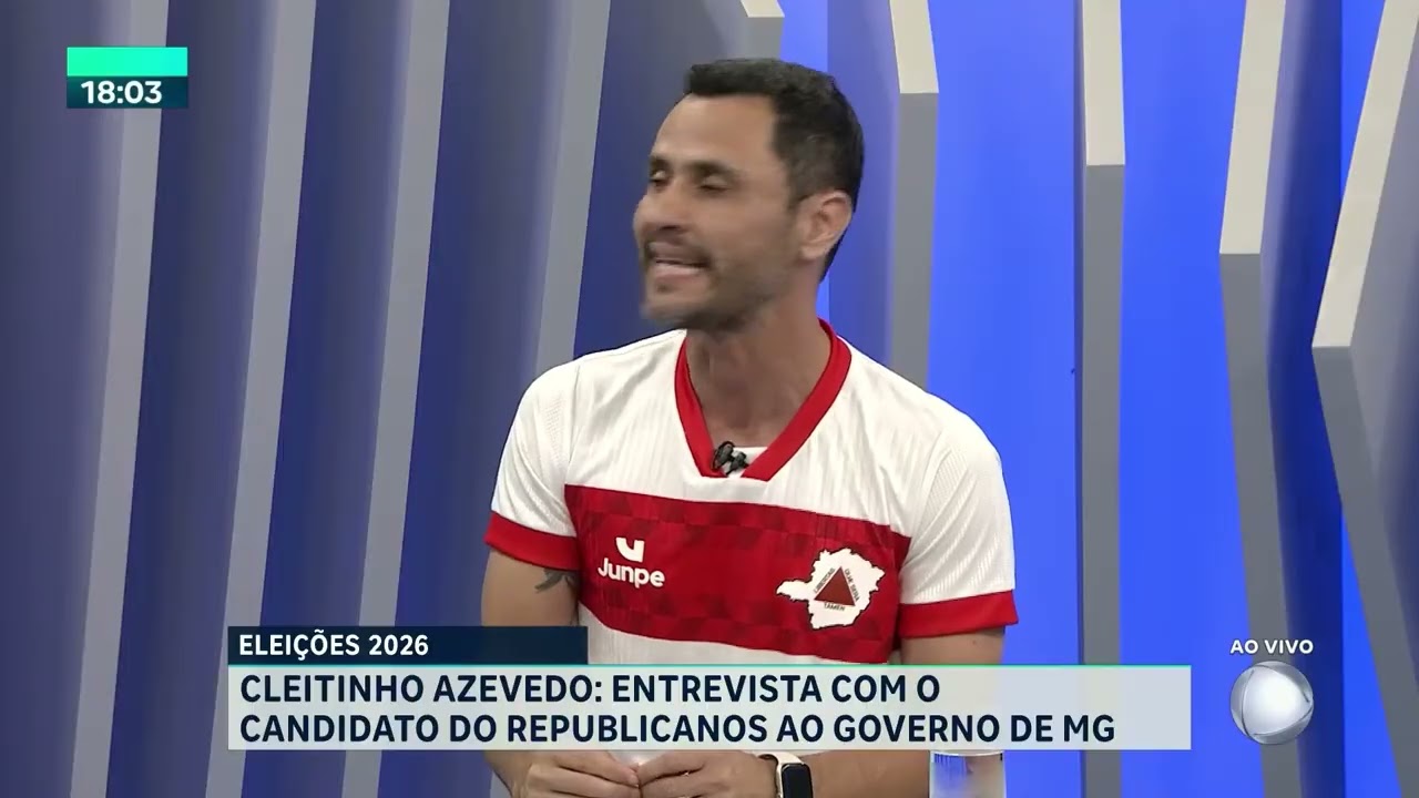Veja a entrevista completa de Cleitinho na RecordTV MG, candidato ao Governo de MG.