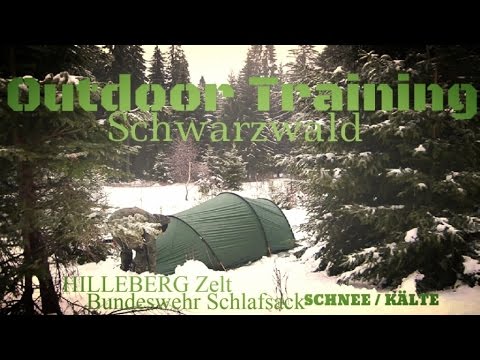 WINTER CAMPING MIT TUNNELZELT