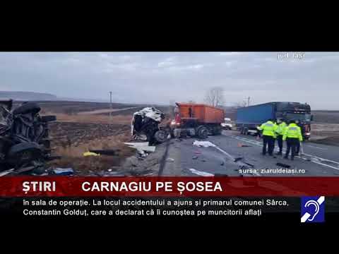 Carnagiu pe șosea, în județul Iași