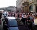 Spurs fans in Prague for Slavia match Sept 14th 2006. Clip taken outside George  Dragon pub about 4 hours before kick off.