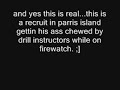 USMC drill instructor ass chewing.