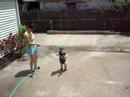 Matias Playing with Water