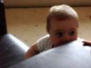 Joseph moves from toddle truck to sofa Joseph moves from toddle truck to sofa