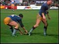 highlights of the norths v valleys state league clash at lang park won by the devils. panelists talking about the match include pat welsh, bob mccarthy and wayne bennett. you can hear some words of wisdom from wayne pre-broncos days. the clip cuts to the scott hilton incident from the week before.