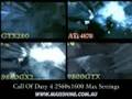 COD4 4870 vs GTX280 vs 9800GX2 vs 9800GTX Maxishine Review