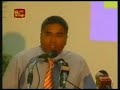 mr.saman sathyakumara's speach in global sri lankan meeting.

air forces strafes ltte nerve centres 
the sri lanka air force strafed several vital nerve centres of the ltte in the wanni. the air force raided a sea tiger forward operating base, a main operation centre and a logistic base early this morning.
air force fighter jets launched a raid at 10.00 am today on the logistic base at vishwamadu located about 15 kilometres west of puthukkudiyiruppu. air force spokesman wing commander janaka nanayakkara said the air pilots confirmed that it was shattered and caught in flames. the fighter jets launched another raid at around 9.55 am, targetting the main operation centre of the ltte's intelligence wing located at iranapalai, north of puthukkudiyiruppu in the mullaitivu district. the air force spokesman also said mi-24 helicopters carried out a mission destroying ltte occupations near nagasivanthurai jetty, a radar point and a boatyard. after-mission reports confirmed that these targets were also destroyed.
civil administration in mannar will be restored in three months
minister karu jayasuriya is mulling over establishing civil administration within 90 days in mannar, which has been totally liberated from the clutches of the ltte terrorists. he plans to unveil this programme next week.
the ltte terrorists had caused immense damage to infrastructure and government property within the mannar district. the terrorists had completely turned civilian life in the area upside down. the government had to undertake an uphill task to rebuild mannar. uplifting education and health facilities is prominent among them. public services at government offices had to be brought to normality. addressing the concluding stage of the programme on exchanging views of students, minister jayasuriya opined that this work had to be carried out in a well organised manner. the event was held at the national college of education in mirigama
scholars urge government to defeat conspiracies
local scholars have underlined the need for the government's immediate mediation to defeat conspiracies waged by ngo's locally and internationally to inject life to the ltte terrorists facing severe defeat following attacks unleashed by the gallant soldiers.
attorney s.l. gunasekera pointed out that western countries were attempting to interfere in sri lanka's internal affairs. false propaganda was being carried out in the world making accusations that innocent civilians were being abducted, tortured and murdered. these are baseless allegations and are not transparent. he said many international organisations and ngo's appearing on behalf of the ltte, are behind this conspiracy.
attrorney gamain dayasiri said certain ngo's are belittling sri lanka internationally. they have appointed the human rights commission for this purpose. it lacks transparency. they display their partiality to the ltte through this commission and are referring allegations against the government and the armed forces. 
these scholars were addressing a special conference at the bmich. it was organised by 
