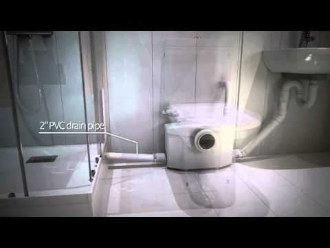 how to vent upflush toilet