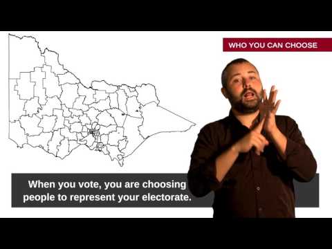 Image of the video: Australian Sign Language Guide to Voting in Victorian Elections