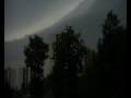 Zwaar onweer Hoogvliet 7 Augustus Deel 1,Met shelf cloud