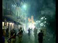 SITGES feu dans les rues