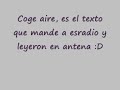 Esradio: Coge aire - Nieves García Perchín