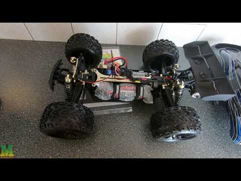 Unboxing JLB Racing CHEETAH 120A Upgrade 1/10 Brushless RC Car Truggy 21101 RTR RC Toys