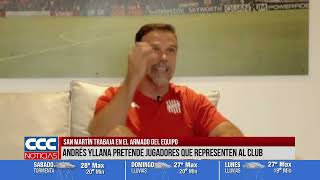 SAN MARTÍN TRABAJA EN EL ARMADO DEL EQUIPO