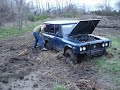 Testing out the ARO 4x4 in some mud.