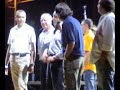 SARNO-- COMITATO SARNESE CHE SALUTA DOPO  IL CONCERTO