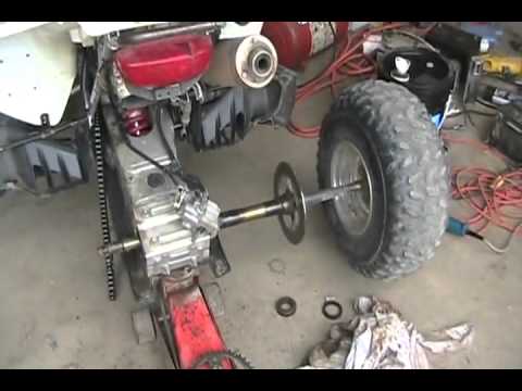 #1414 How to change bearings and brakes on suzuki z400 atv [Davidsfarm]