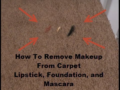 how to remove eyeliner from a carpet