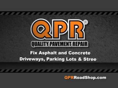 how to use qpr asphalt repair