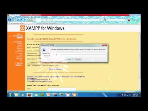 how to remove xampp password