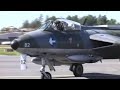 Hawker Hunter SE-DXM filmed at Torp Sandefjord, Norway at a practice flying day.Pilot: Øyvind Ellingsen.Olle NOren flew the aircraft over from Sweden for the day.Notice start-up sequence with AVPIN starter system.http://www.warbirds.no