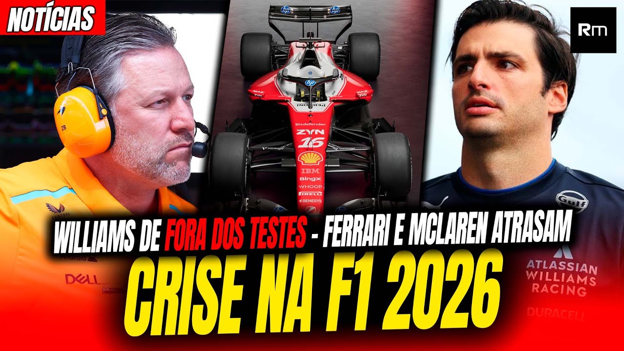🚨FERRARI, MCLAREN E WILLIAMS DE "FORA" ESCANCARA CRISE NA F1 2026? / AUDI / MOTOR HONDA #f1