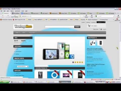 how to change a background in prestashop