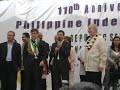 il Sindaco di Roma, Gianni Alemanno nella Festa dei Filippin