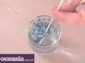 Acrylic gel nail art: water marble nail polish tutorial