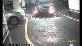 Arrastão em Estacionamento e Cliente não Percebeu Assalto