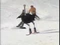 Skiing Ostrich