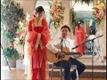 Andy sings at wedding reception