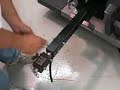 This video demonstrates how to install a swivel hitch coupler on a motorcycle cargo trailer.
