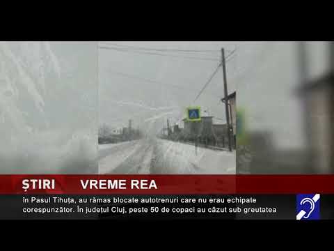 Vreme rea, drumuri blocate