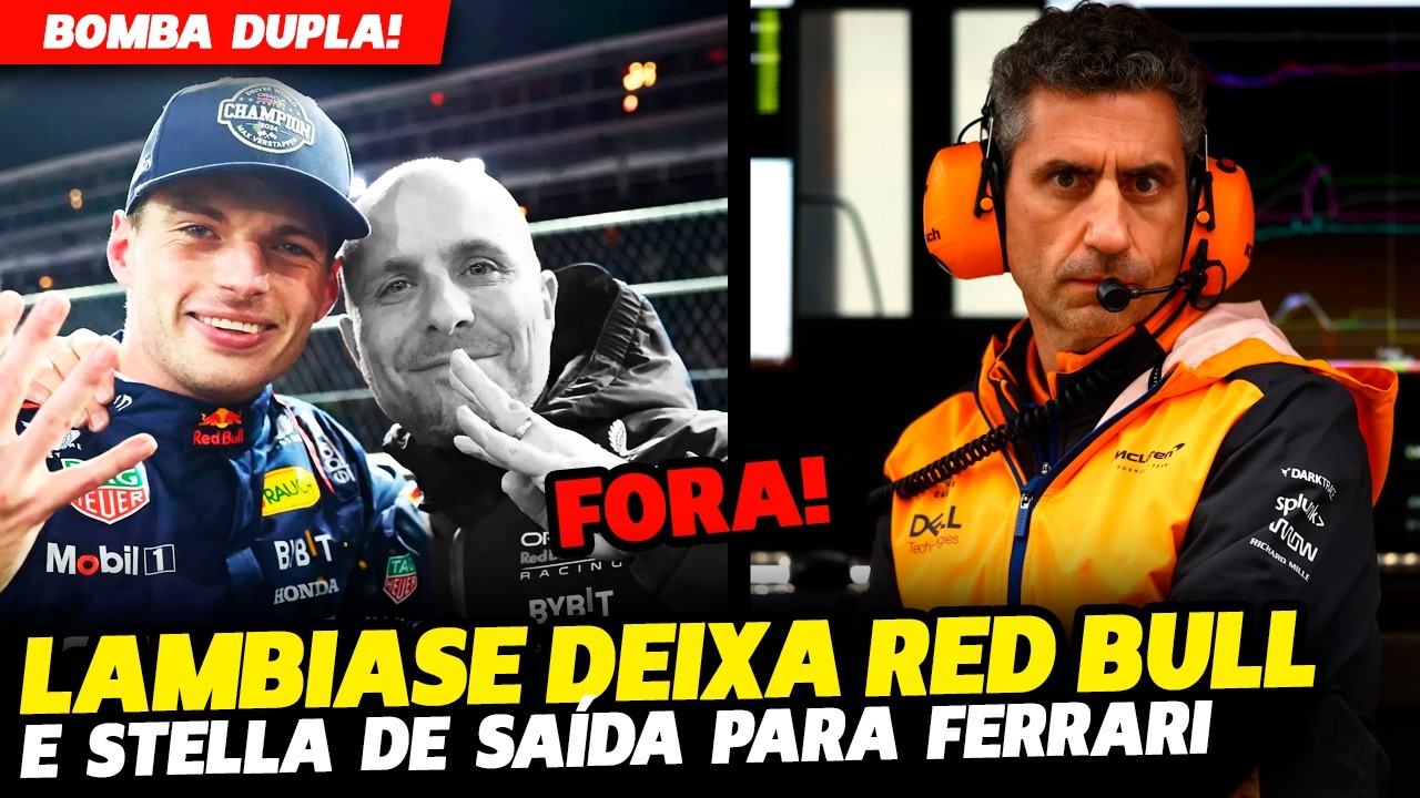 🚨BOMBA DUPLA! LAMBIASE DEIXA RED BULL E ANDREA STELLA DE SAÍDA PARA A FERRARI | FÓRMULA 1 | GPEMCASA