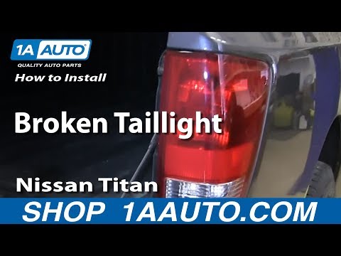 How To Install Replace fix Broken Taillights 2004-14 Nissan Titan